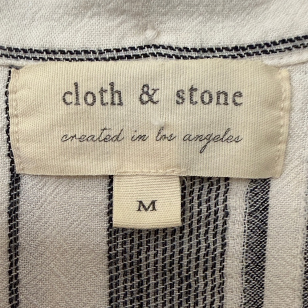 Anthropologie Cloth & Stone Button Down Tie Front Top - Picture 5 of 8